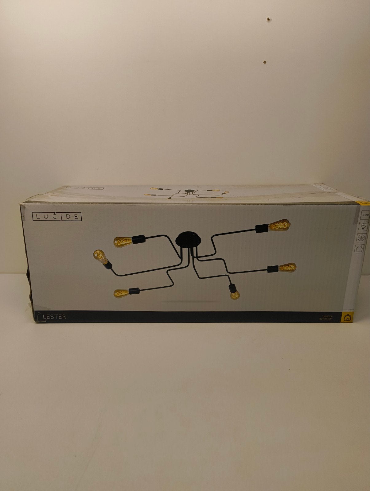 Lucide Lester Plafondlamp Zwart - 6x E27 Max. 40W, Info@lucide.be, Modern, Industrieel, Nieuw, Lucide