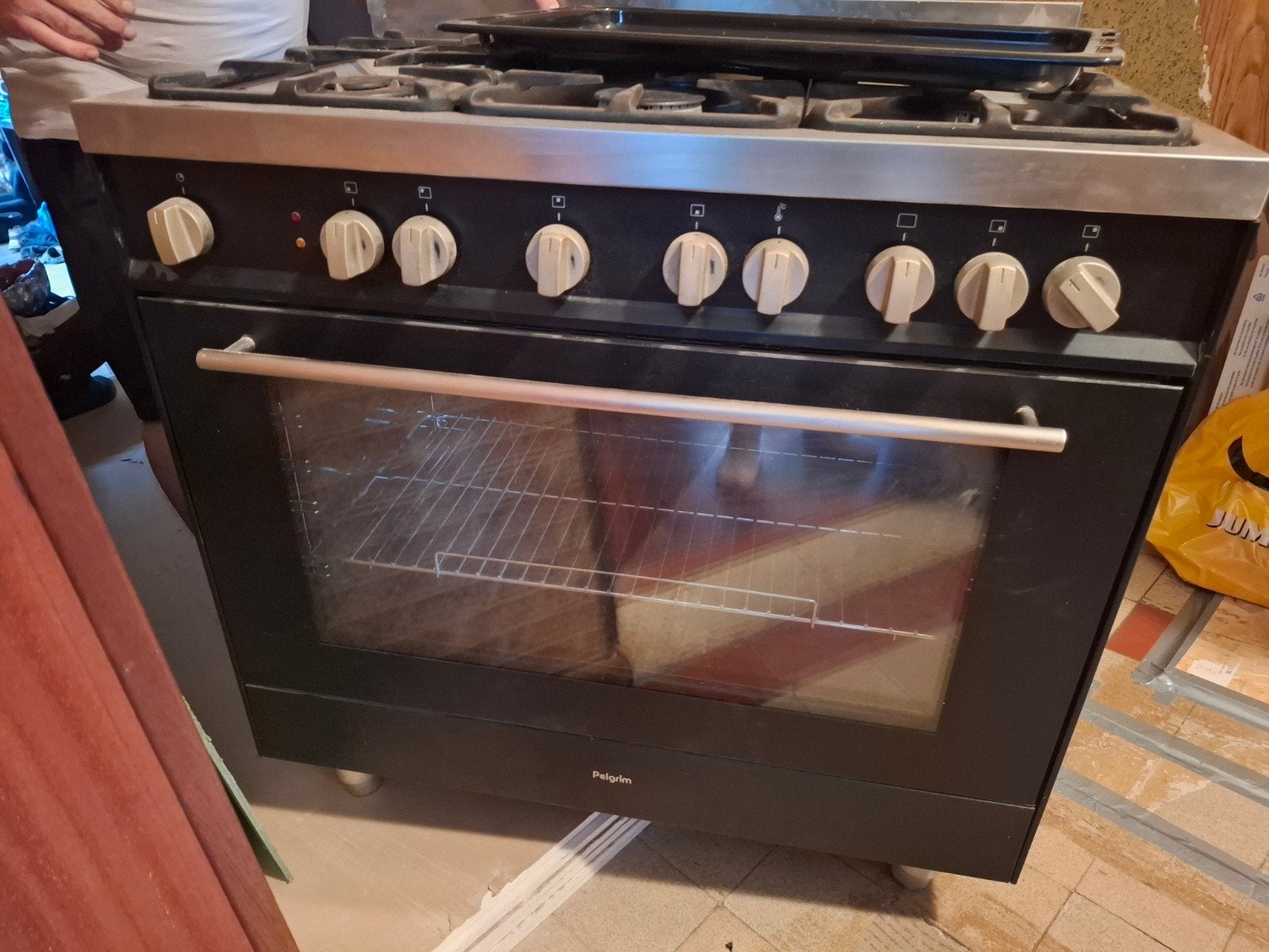 Pelgrim Vrijstaand Gasfornuis met Oven - Gebruikt, Witgoed en Apparatuur, Fornuizen, Ophalen, Gebruikt, 60 cm of meer, Gas