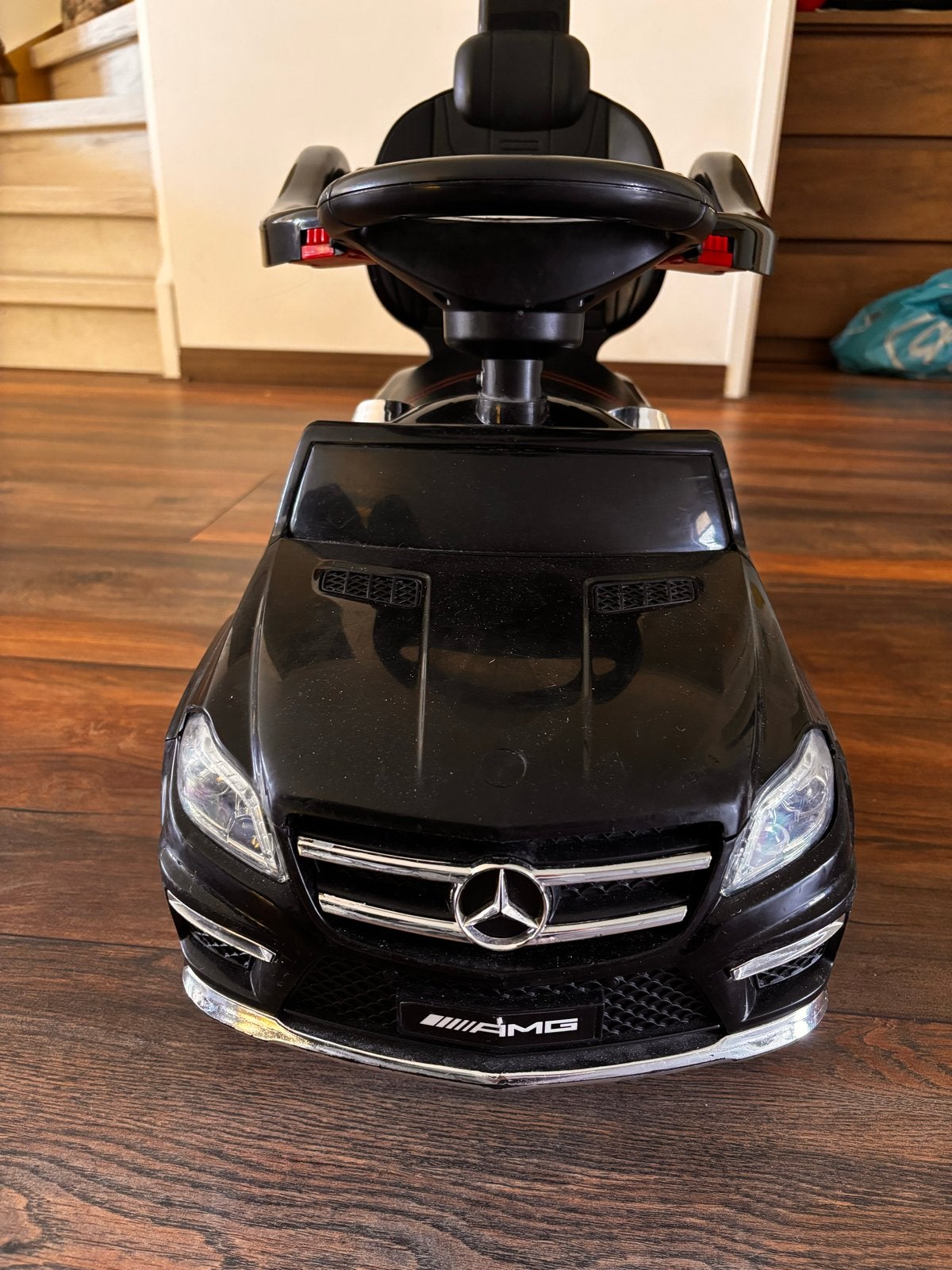 Mercedes-Benz AMG GL63 Loopauto met Duwstang, Ophalen, Gebruikt, Loopvoertuig