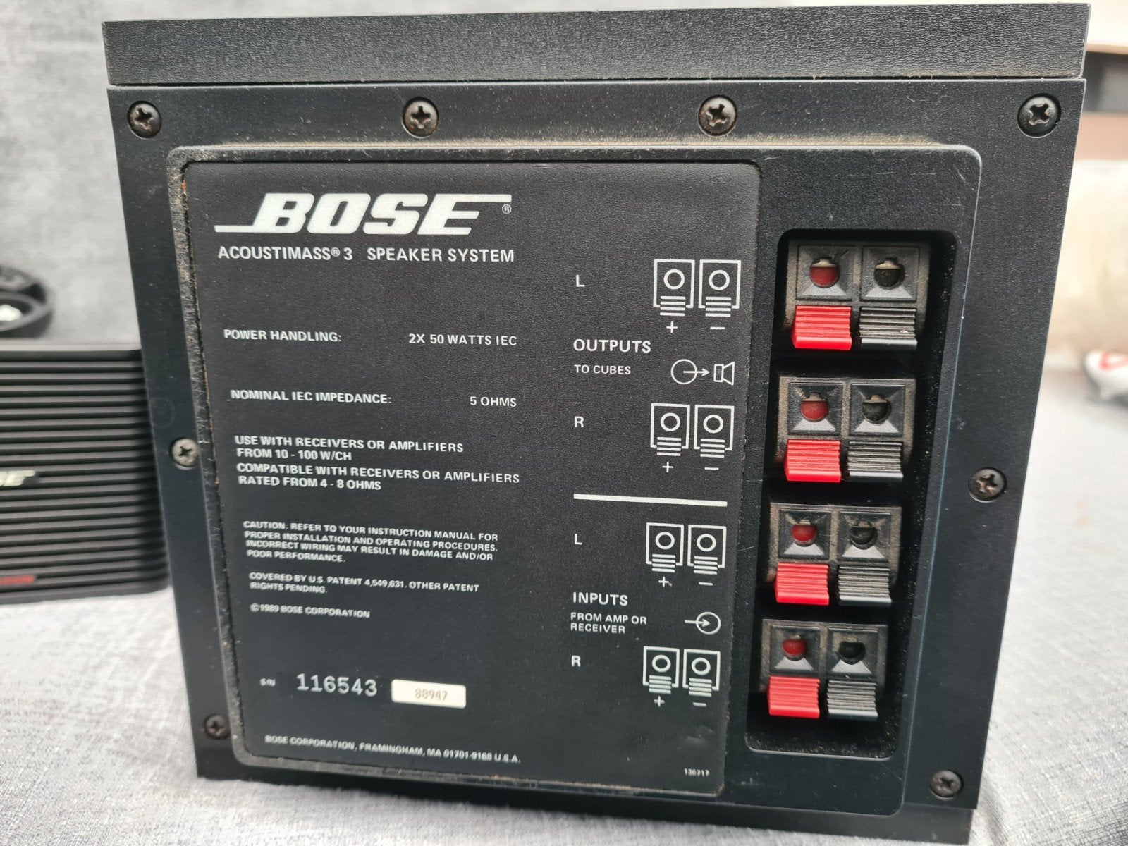 Bose Acoustimass 3 Speaker Systeem - Compact en Krachtig, Audio, Tv en Foto, Luidsprekers, Gebruikt, Ophalen of Verzenden, 60 tot 120 watt