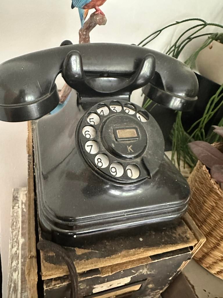 Vintage Bakelieten Telefoon met Draaischijf, Ophalen of Verzenden