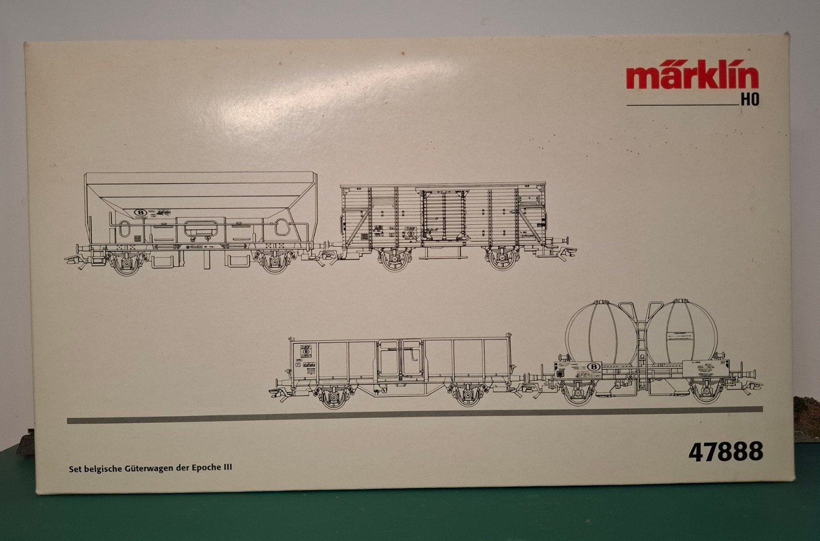 Märklin 47888 NMBS set H0 1:87, Hobby en Vrije tijd, Wisselstroom, Gebruikt, Wagon, Ophalen of Verzenden