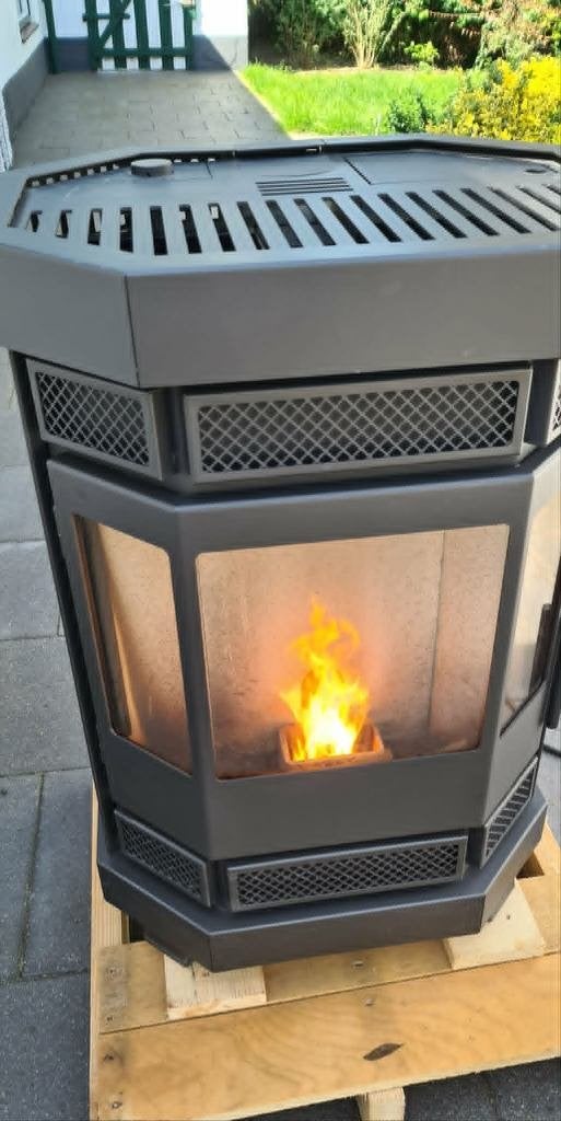 Pelletkachel Duroflame Batavia T4 7kw, Ophalen, Zo goed als nieuw, Pelletkachel, Vrijstaand