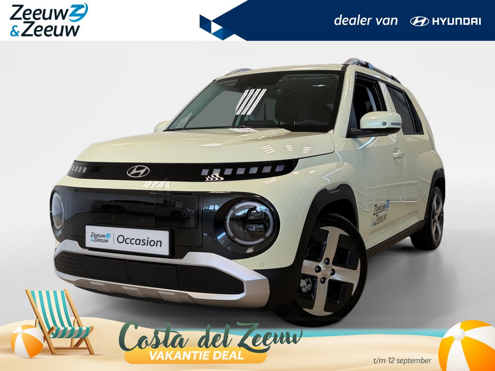 Hyundai INSTER 49KWH | EVOLVE SKY | OPEN DAK | NAVI | CAMERA, Auto's, Stof, 116 pk, SUV of Terreinwagen, 360 km