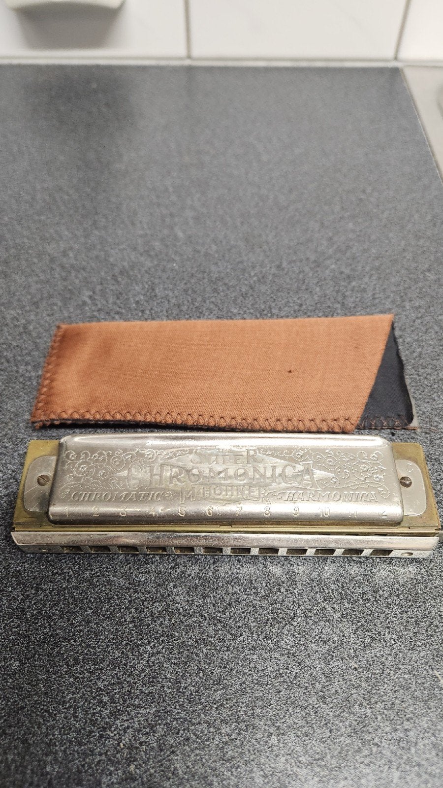 Hohner Super Chromonica Mondharmonica, Gebruikt, Overige typen, Chromatisch, Ophalen of Verzenden