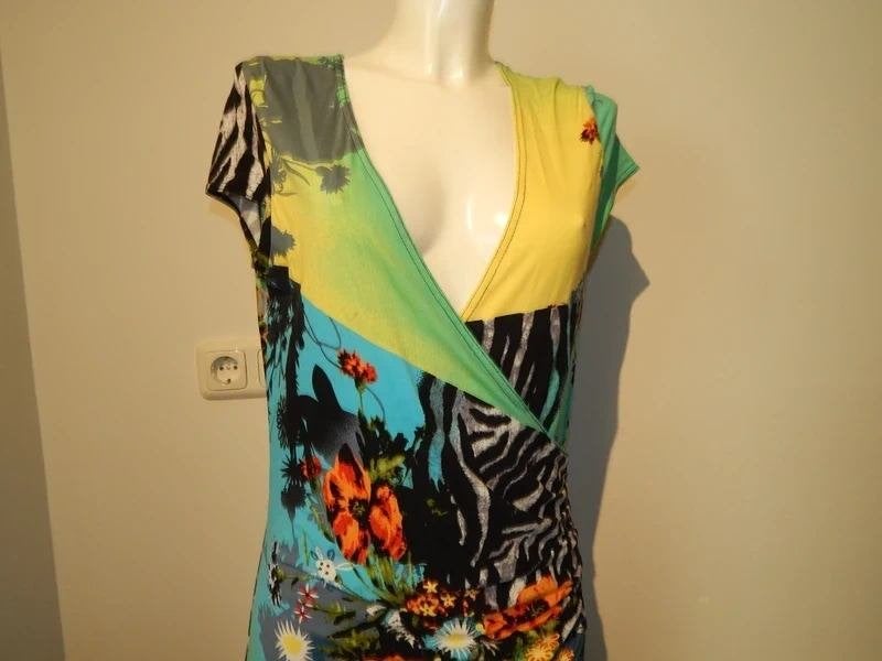Joseph Ribkoff jurk eye catcher bonte print met zebra D40, Kleding | Dames, Maat 38/40 (M), Joseph Ribkoff, Zo goed als nieuw