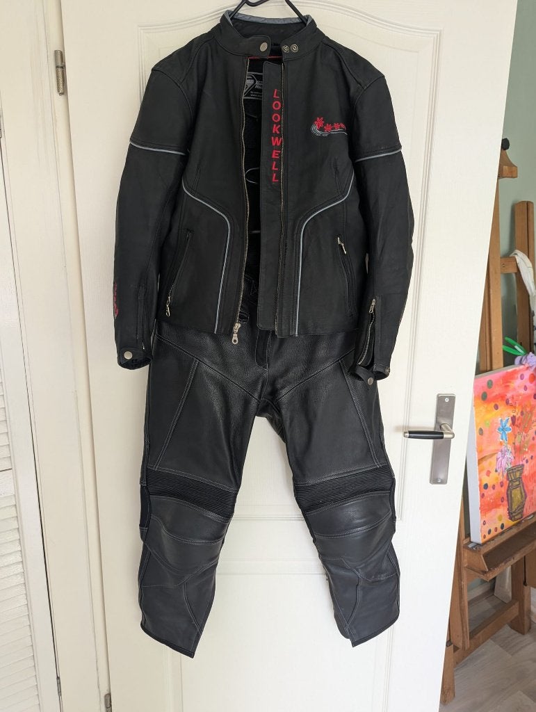 Motorpak Leder Dames Maat S/40 Lookwell, Motoren, Ophalen, Combipak, Lookwell, Dames