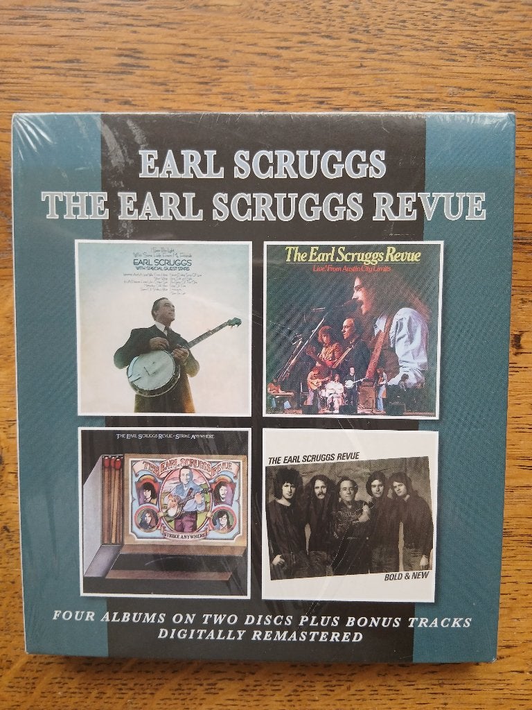 CD Earl Scruggs : 4 albums on 2 discs(BTO 2cd sealed), Ophalen of Verzenden