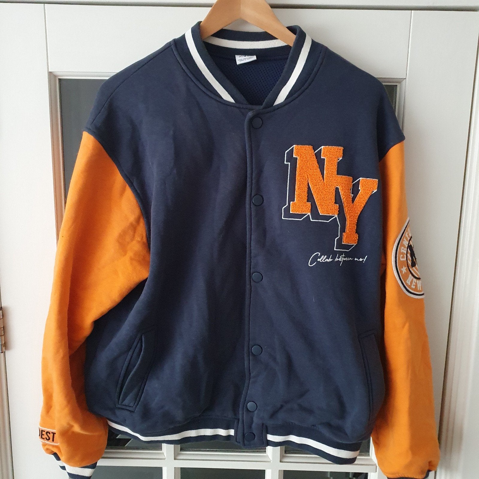 Zara Varsity Jacket NY - Maat M, Ophalen, Zara, Zo goed als nieuw, Meerkleurig