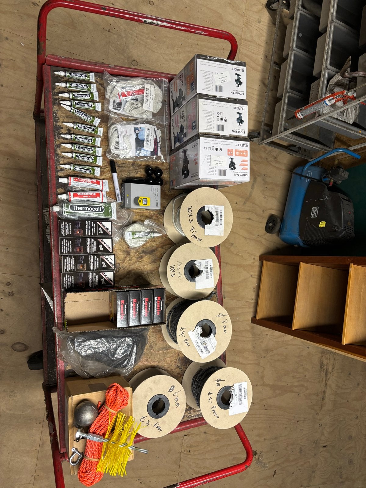 Diverse kachelmaterialen, ventilatoren en accessoires, Ophalen, Nieuw, Overige soorten