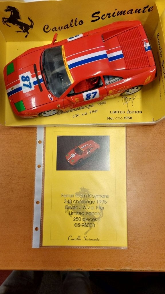 Ferrari  kroymans 348 challenge 1995 limited edition 1/18, Eu, Auto, Eu, Nieuw