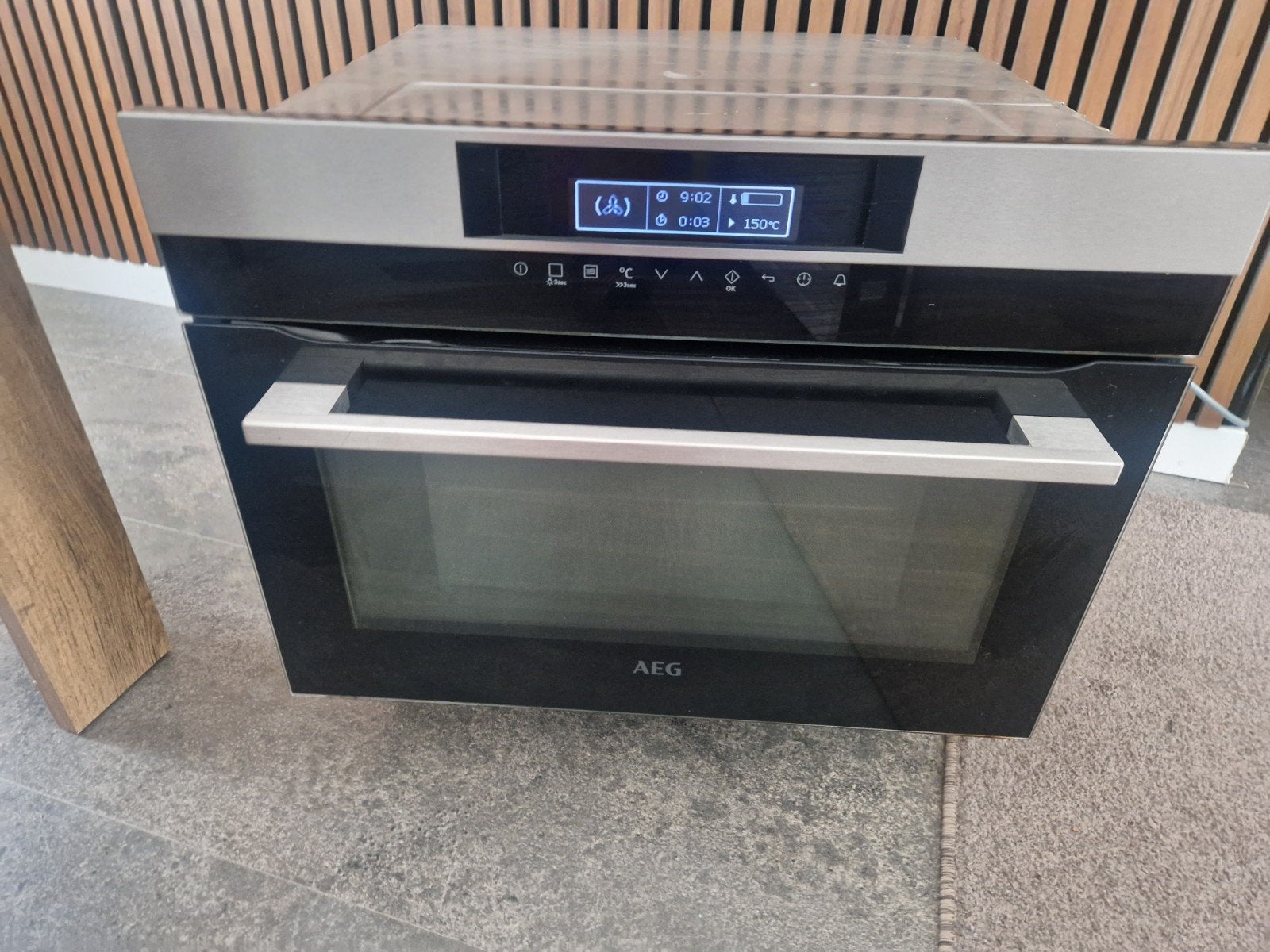 AEG Combi-oven KMK761000M - Zo goed als nieuw, Ophalen, AEG, Inbouw, Hete lucht