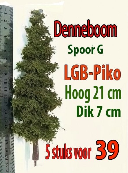 LGB 5 stuks grote bomen voor LGB PIKO 21 cm schaal G, Hobby en Vrije tijd, Gelijkstroom, Nieuw, LGB, Boek, Tijdschrift of Catalogus