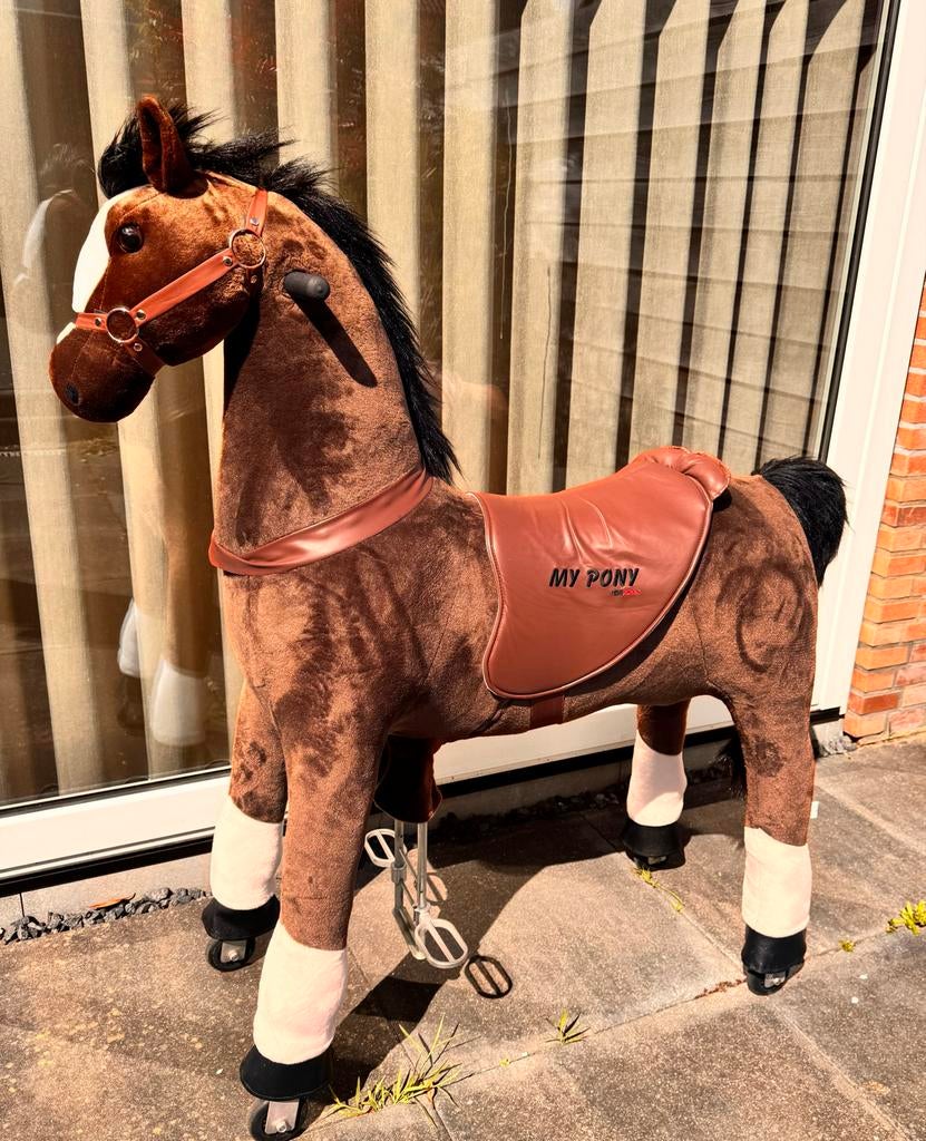 MY PONY rijdend speelgoed paard van ROLLZONE maat GROOT, Ophalen, Zo goed als nieuw, Trapvoertuig