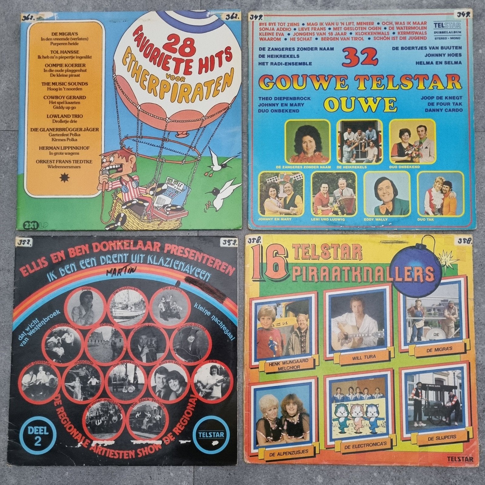 Piraten LP's 36x nederlandstalig, Cd's en Dvd's, Vinyl | Nederlandstalig, Ophalen of Verzenden, Gebruikt, 12 inch, Levenslied of Smartlap