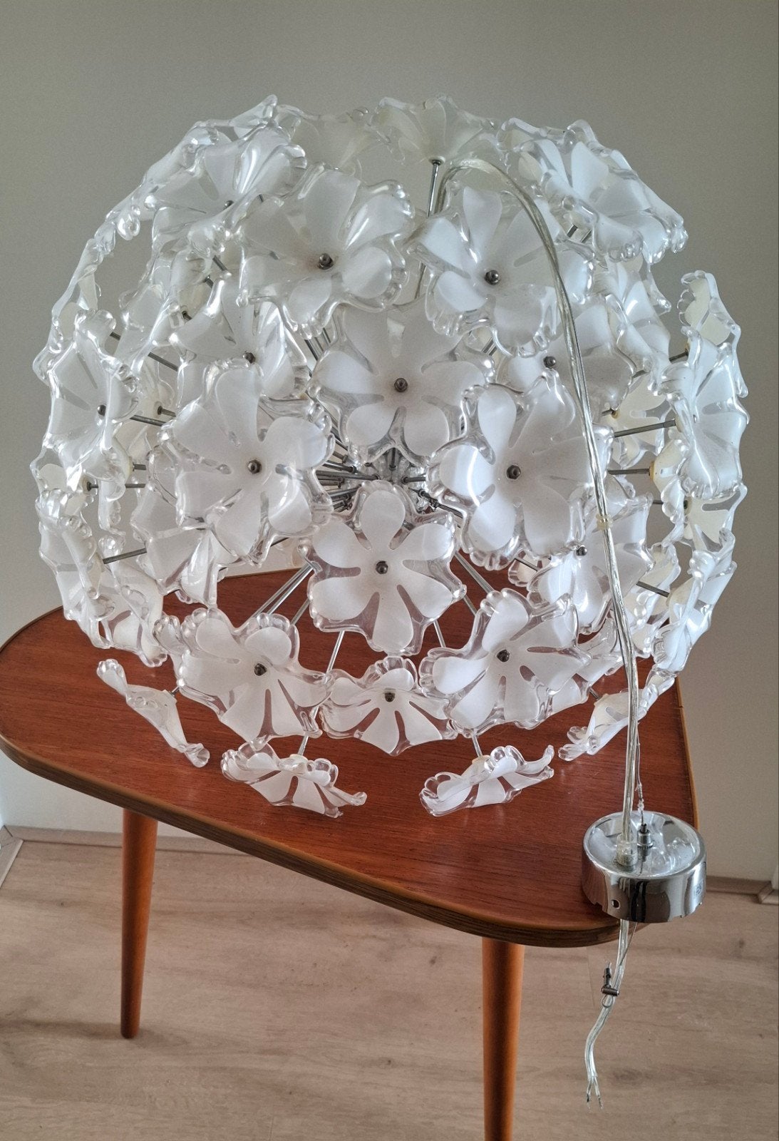 Grote Lumess Vintage Space Age Sputnik Bloemen Lamp, Ophalen, 50 tot 75 cm