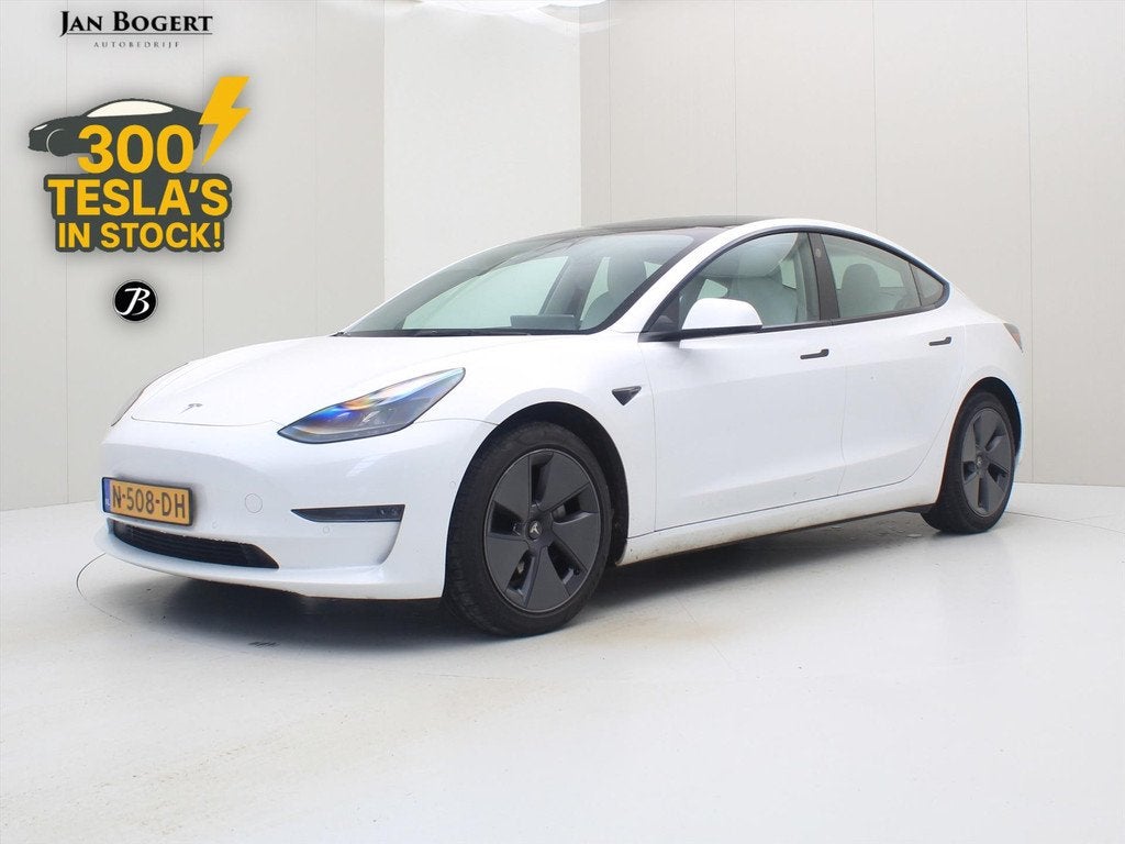 Tesla Model 3 Long-Range AWD 351pk 75 kWh 91.6% SoH FACELIFT, Automaat, Gebruikt, Wit, Origineel Nederlands