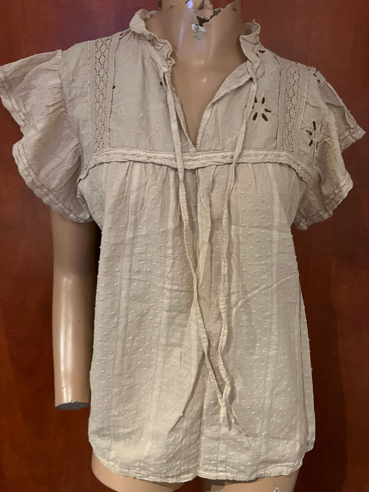 AMBIKA blouse maat m nieuw mwt kaartjes, Maat 38/40 (M), F, G, Beige