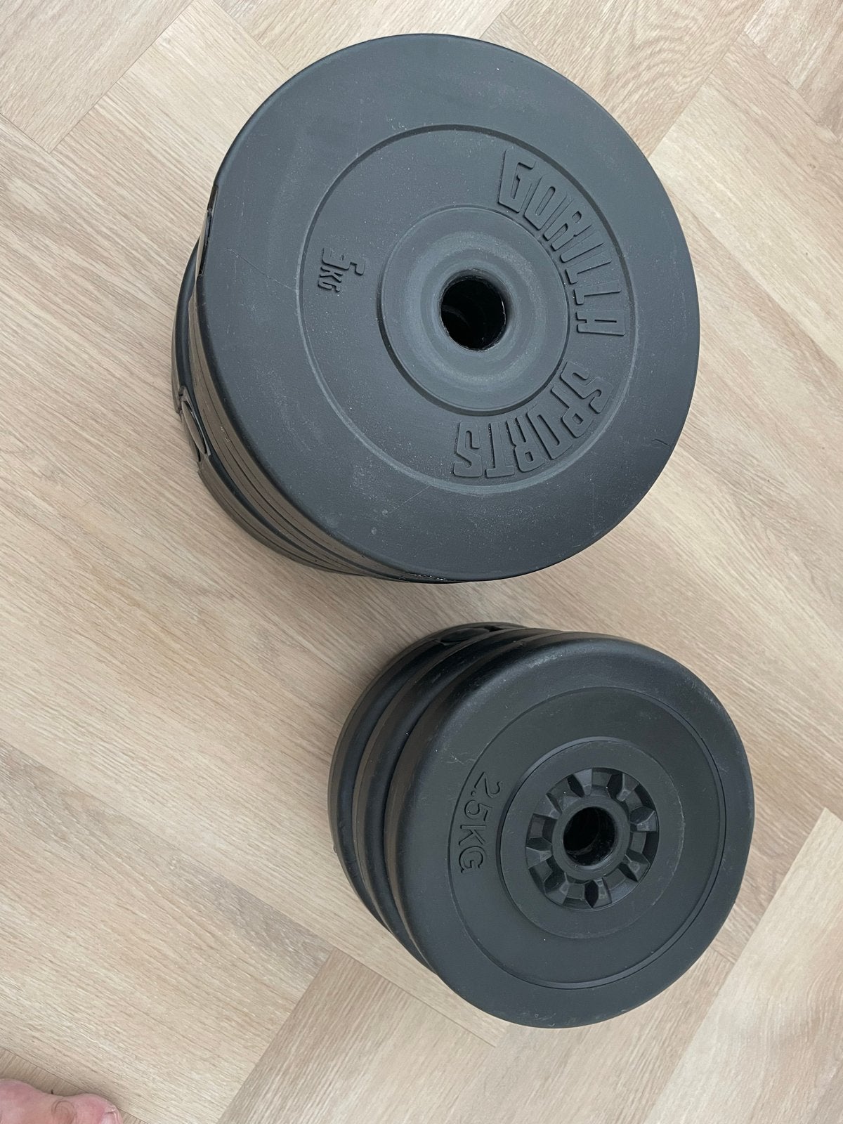 Dumbbell set - totaal 35kg, Ophalen of Verzenden, Gebruikt, Armen, Dumbbell