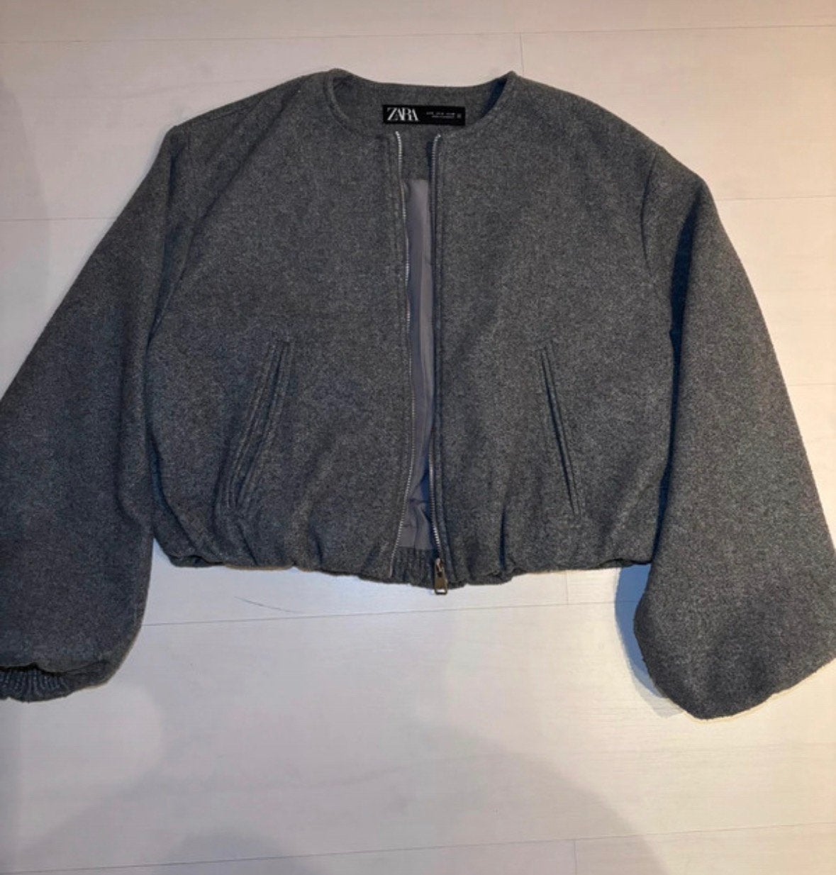 Zara jacket, Kleding | Dames, Jassen | Zomer, Ophalen of Verzenden, Nieuw, Maat 36 (S), Grijs