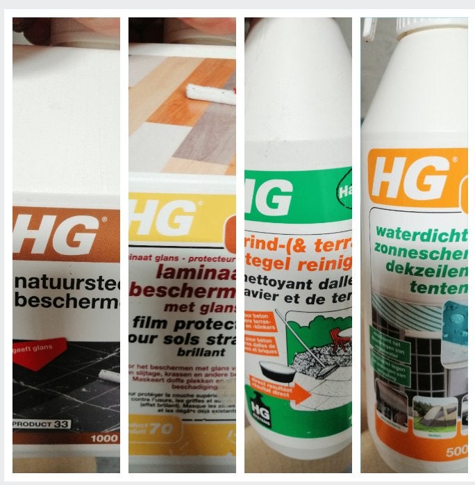 9 * HG Zonnescherm Laminaat natuursteen Parket Tegelreiniger, Ophalen of Verzenden, Schoonmaakmiddel