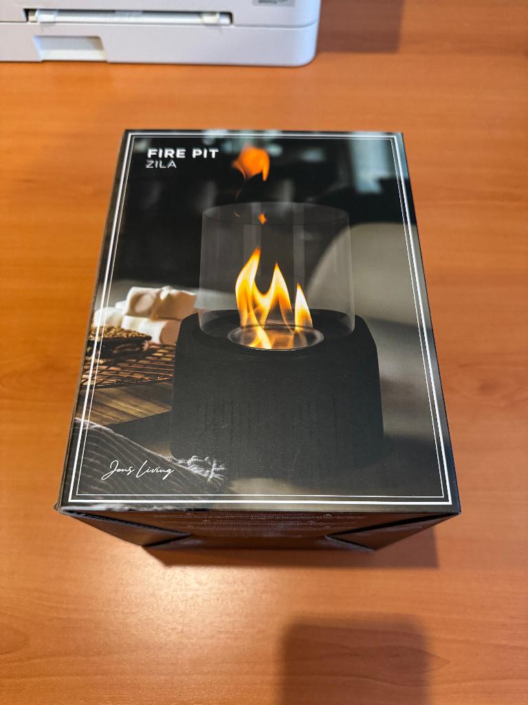 JENS Living Tafelhaard Zila Zwart Bio-ethanol, Ophalen of Verzenden, Nieuw, Vrijstaande haard, Gelhaard