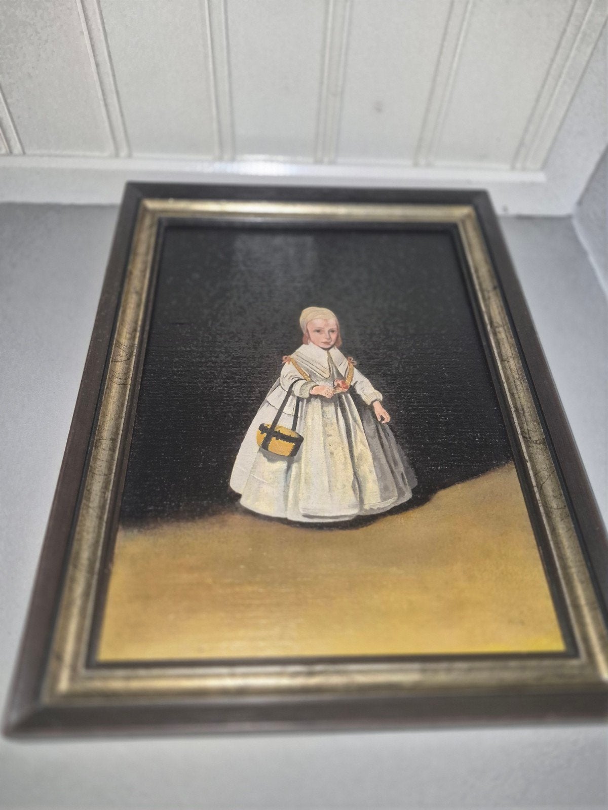 Olieverfschilderij: Kind van Gerard ter Borch (replica), Ophalen of Verzenden
