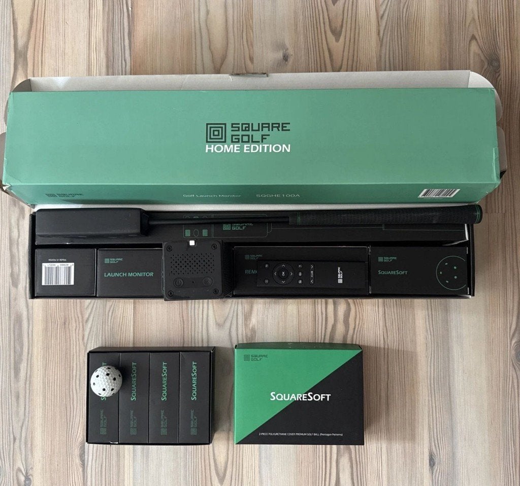 Square Golf Launch Monitor – draagbare indoor golfsimulator, Ophalen of Verzenden, Zo goed als nieuw, Overige typen
