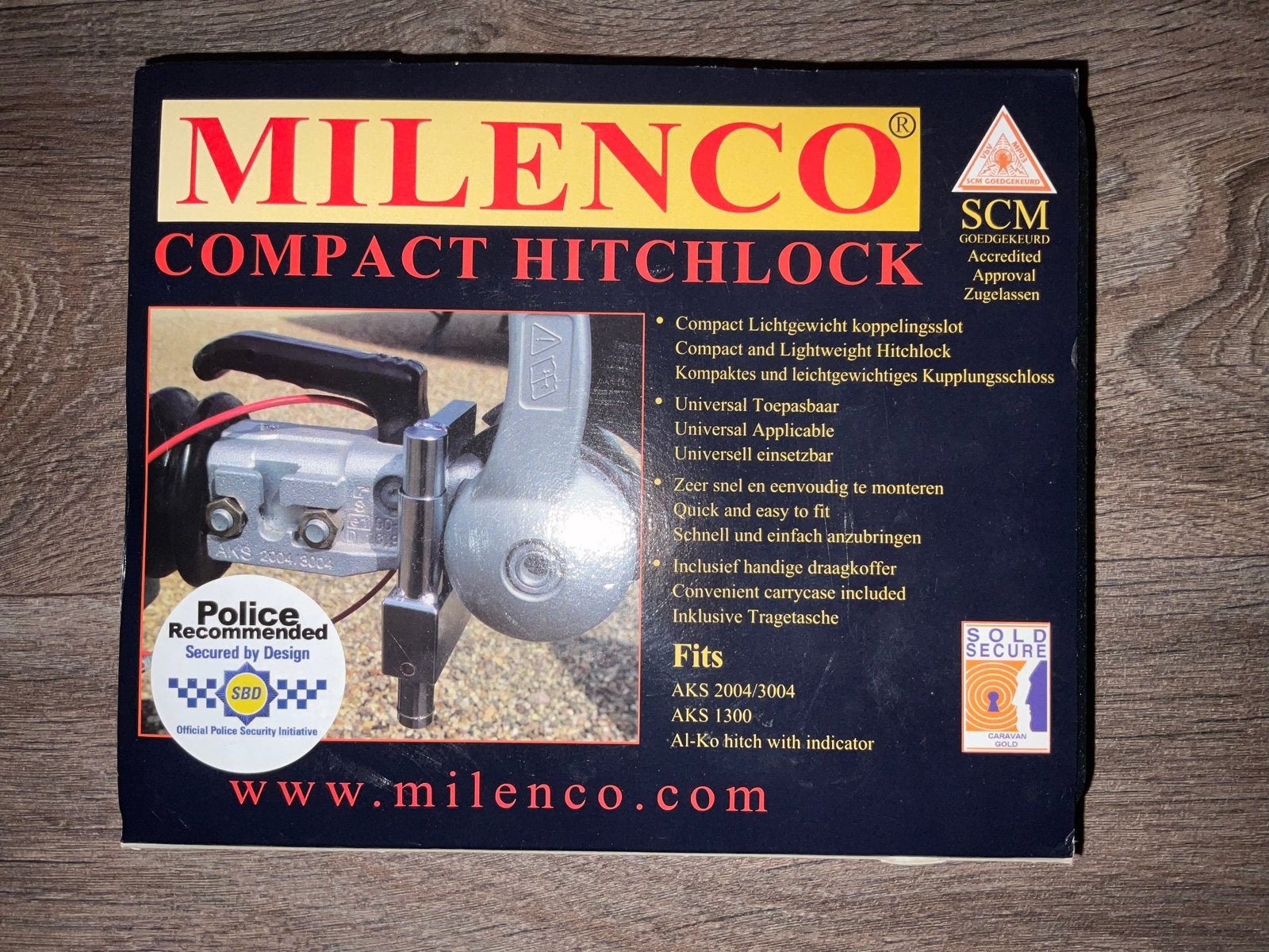 Milenco Compact Koppelslot SCM Goedgekeurd, Ophalen of Verzenden, Zo goed als nieuw