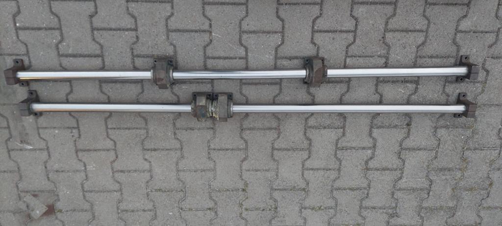 2x glijstangen  ( Lineaire geleiding )met lagers - 180 cm, Ophalen