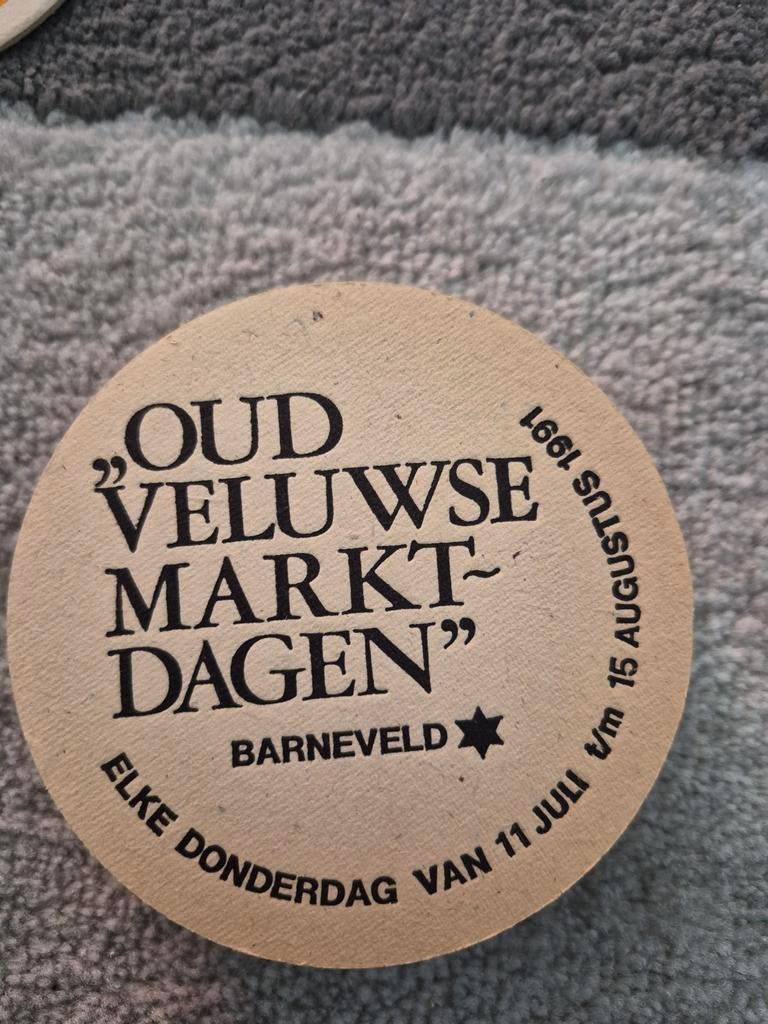 Heineken viltje Barneveld 1991 - Oud Veluwse Markt, Verzamelen, Biermerken, Gebruikt, Viltje(s), Heineken, Ophalen of Verzenden