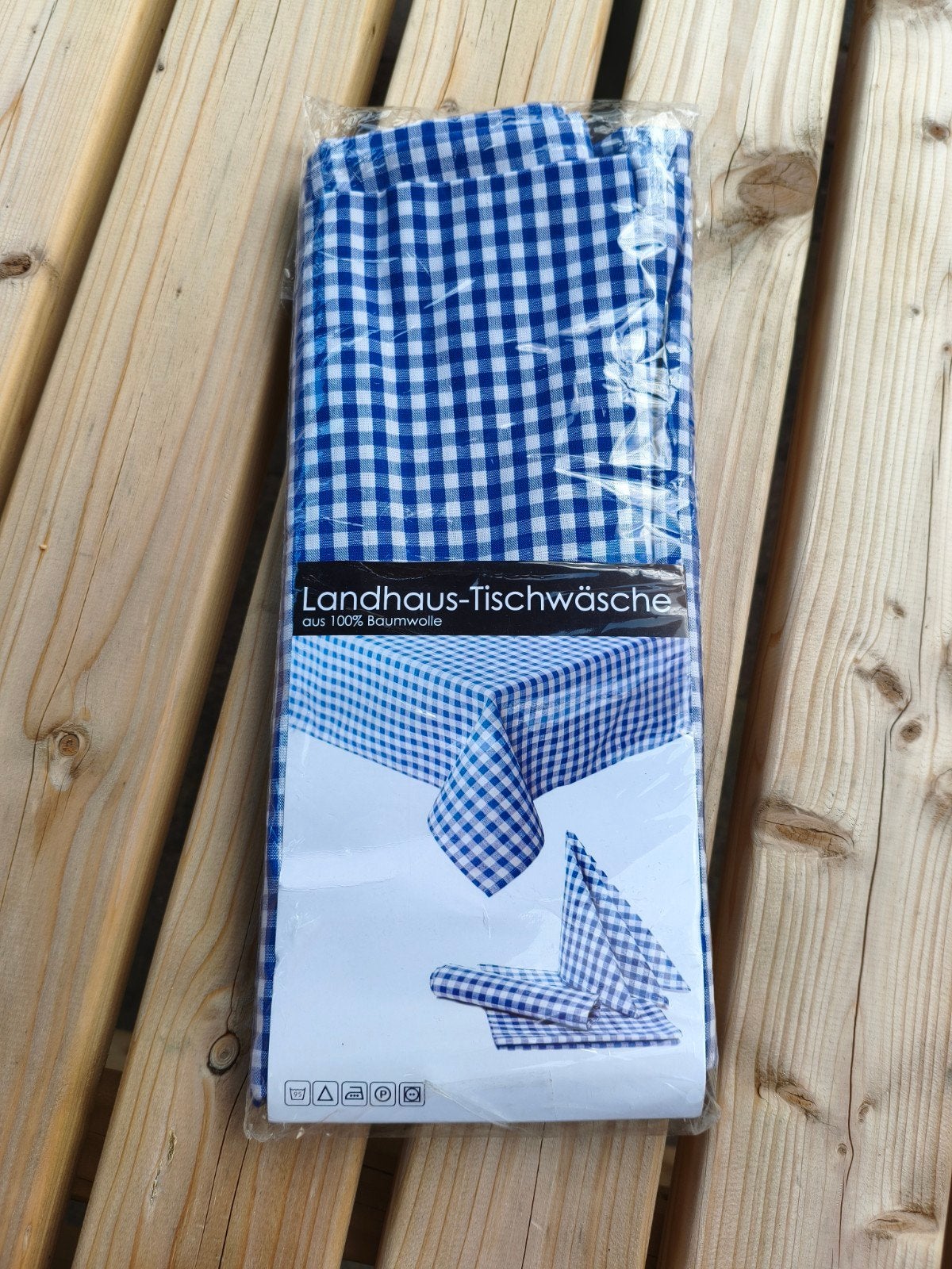 tafelkleed blauw katoen 110 x 190 cm, Ophalen of Verzenden, Nieuw, Blauw, Tafelkleed of Tafelzeil