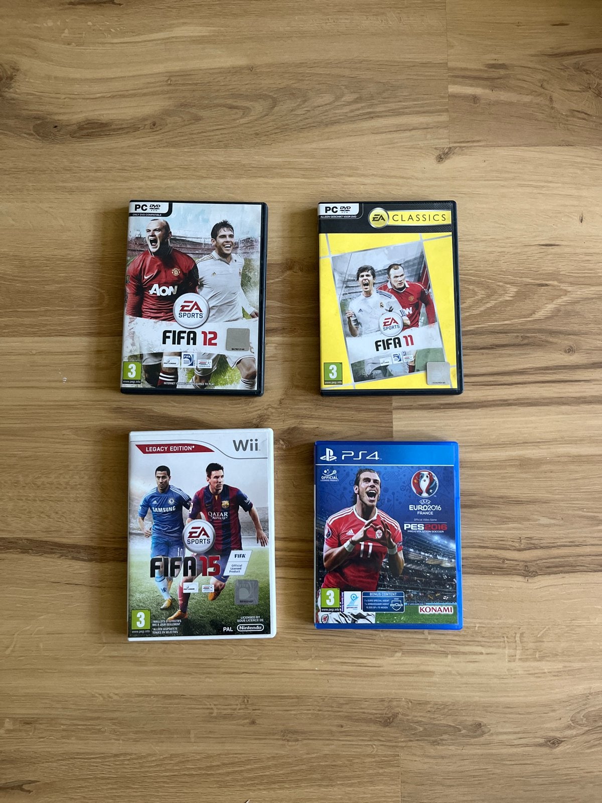 FIFA en PES Games (PC, Wii, PS4) - Voetbalcollectie, Gebruikt, Eén computer, Ophalen of Verzenden, Sport