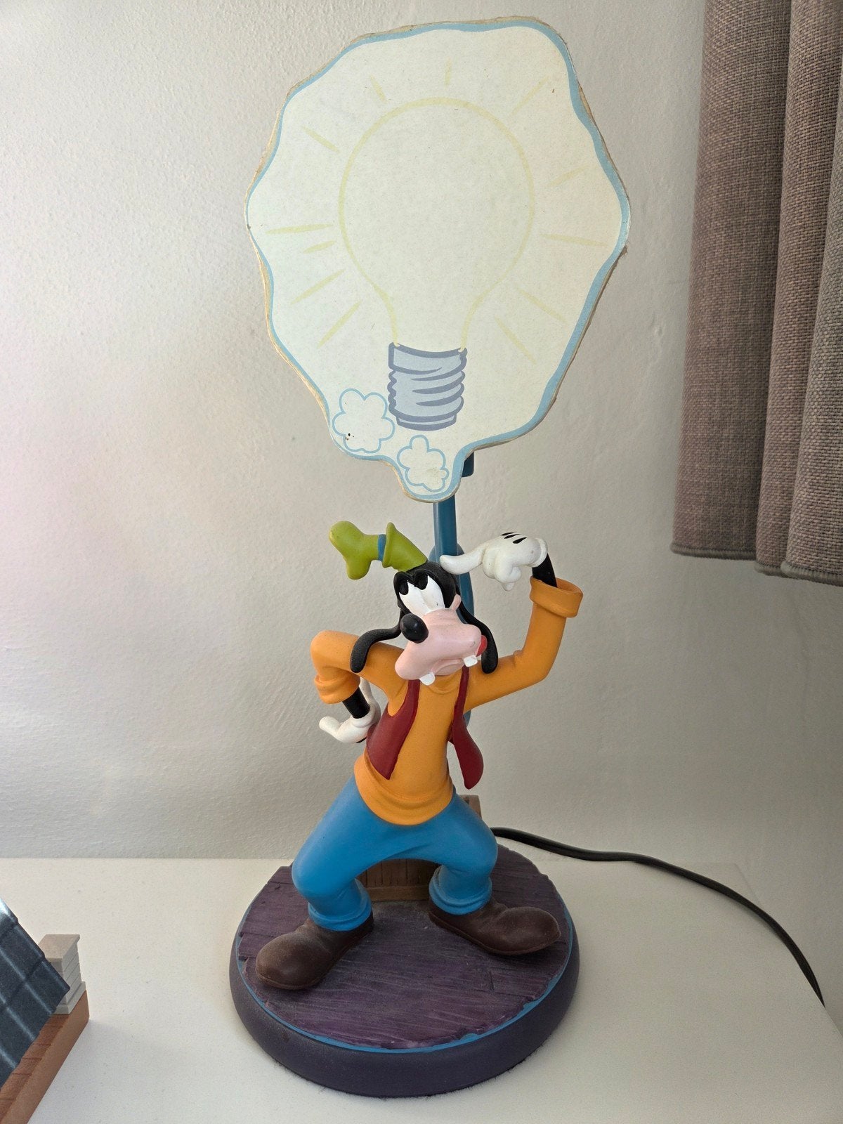 Vintage Disney Goofy Lamp - Uniek Verzamelobject, Verzamelen, Ophalen, Goofy of Pluto, Nieuw, Overige typen
