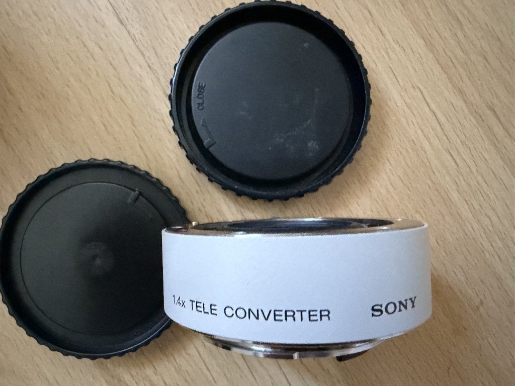 Sony A-Mount 1.4 teleconverter SAL14TC, Sony, Ophalen of Verzenden, Zo goed als nieuw, Beschermhoes/tas