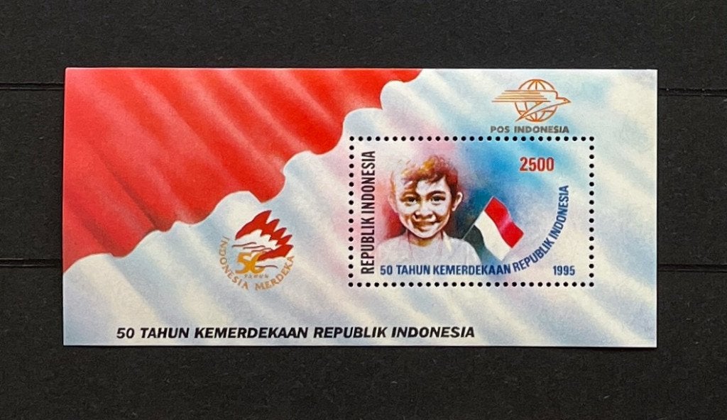 Indonesië Postfris 1995 Blok 100 Jongen met Vlag, Ophalen of Verzenden, Postfris, Zuidoost-Azië