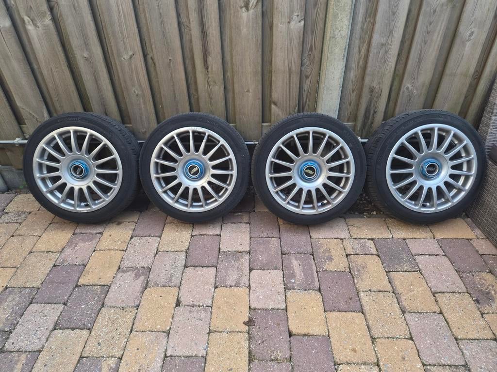 TSW Imola velgen 15 inch 4x100 met zomer banden kumho, Auto-onderdelen, Banden en Velgen, Gebruikt, 15 inch, Banden en Velgen