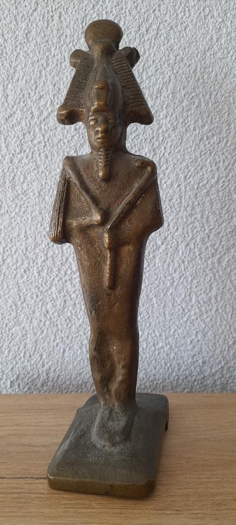 Egyptische god Osiris   brons/koper, Verzenden