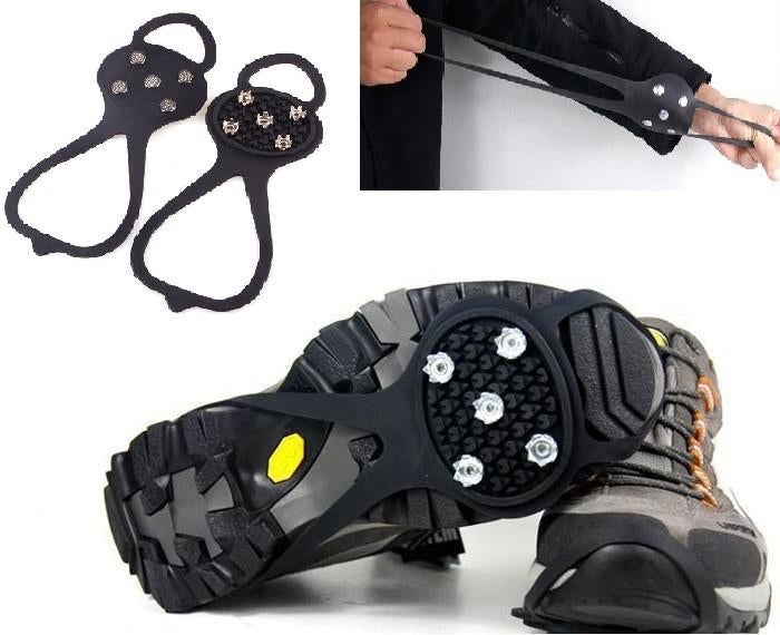 Sneeuwijzers - SchoenSpikes - Anti-slip (Gratis Verzending), Verzenden, Nieuw, Zwart, Overige typen