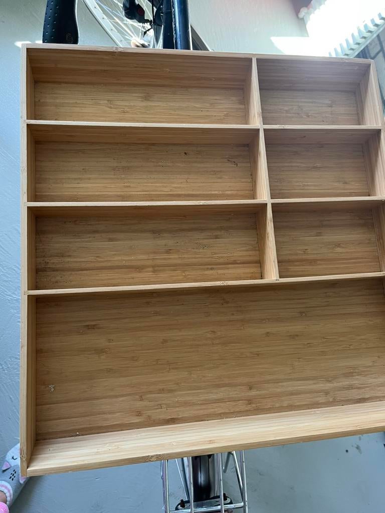 Bamboe bestekla, Huis en Inrichting, Keuken | Bestek, Ophalen of Verzenden, Zo goed als nieuw, Hout