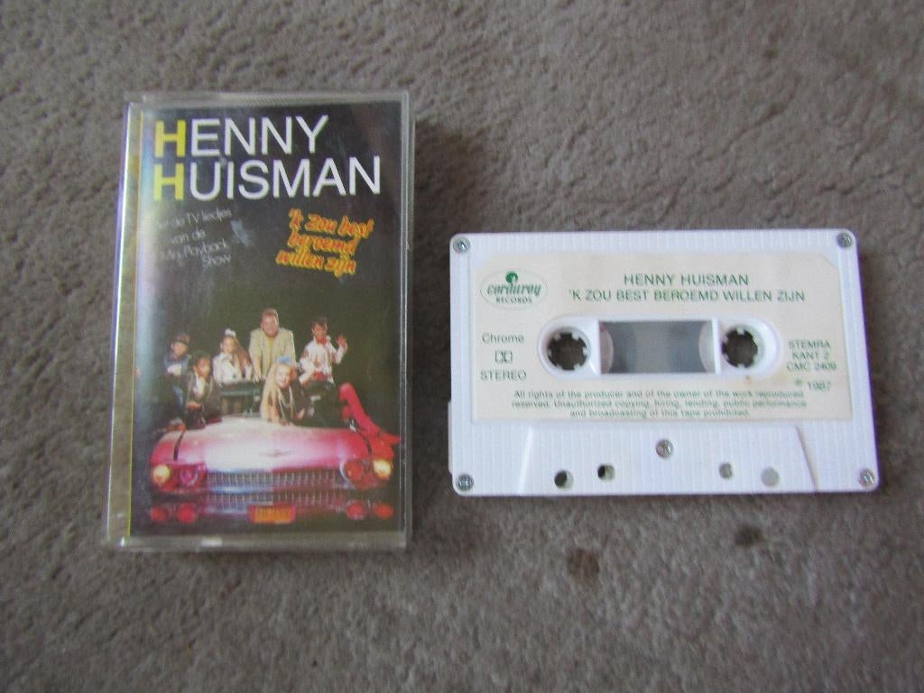 Cassette: Henny Huisman met tv liedjes van mini playback sho, Gebruikt, Kinderen en Jeugd, 1 bandje, Ophalen of Verzenden