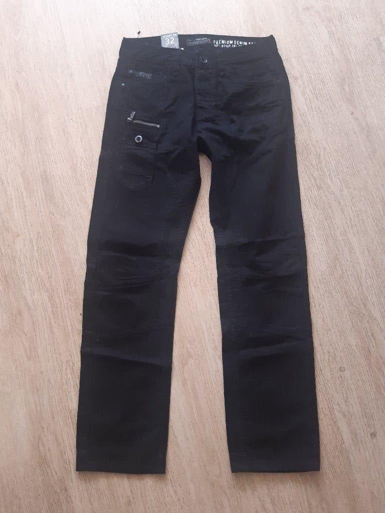93- C&A Angelo Litrico heren jeans straight leg W32/L32 zwar, Ophalen, Nieuw, Zwart, W32 (confectie 46) of kleiner