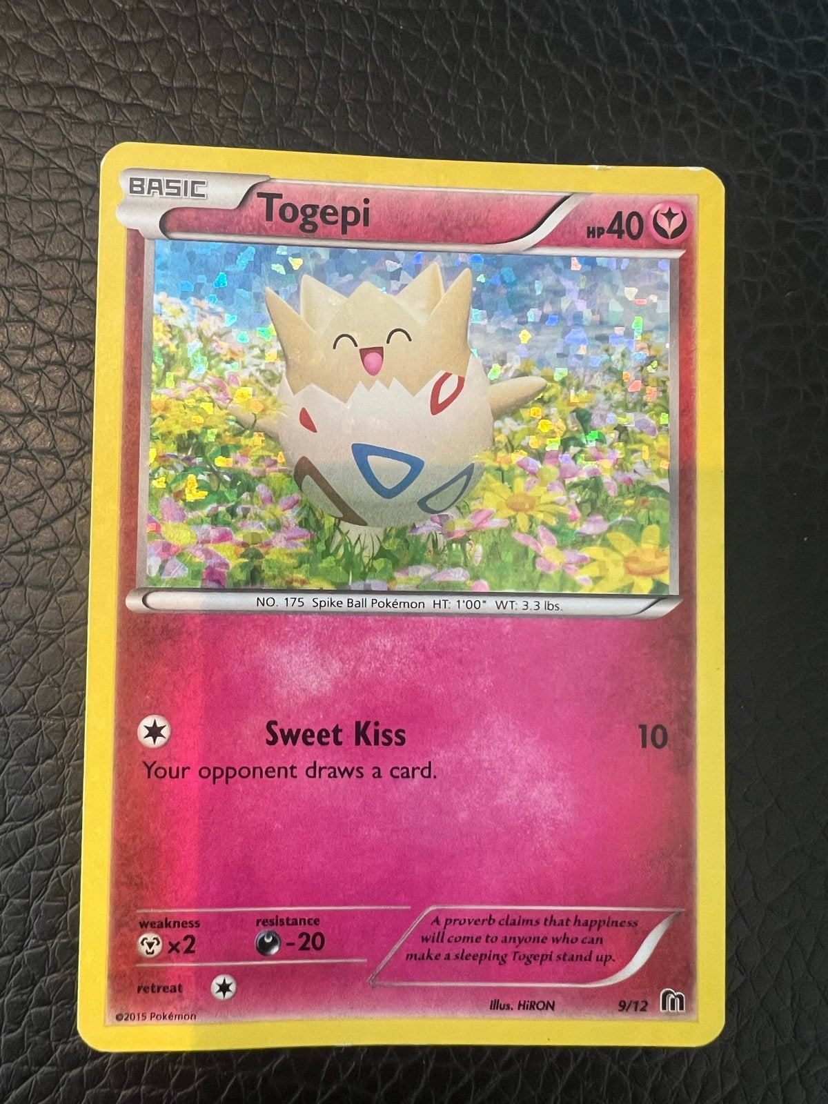 Pokemon Togepi 9/12 Kaart, Hobby en Vrije tijd, Verzamelkaartspellen | Pokémon, Gebruikt, Losse kaart, Foil, Ophalen of Verzenden