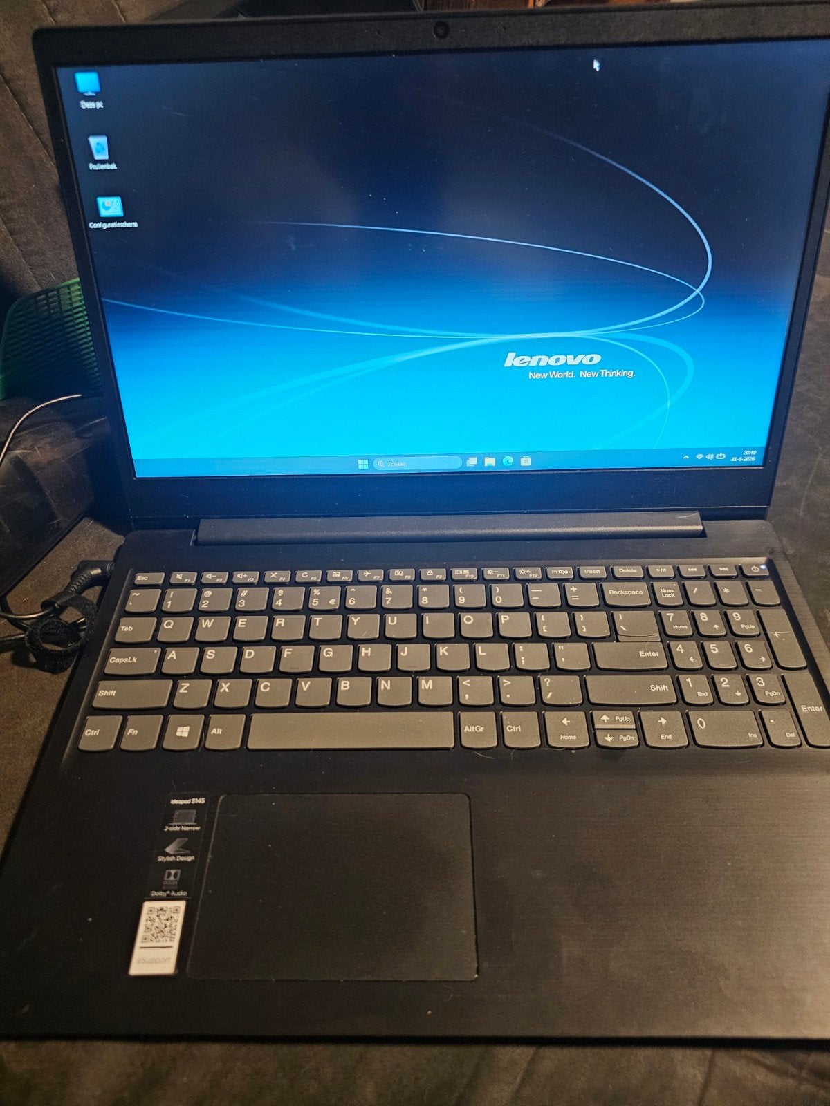 Te koop Lenovo Ideapad S145 15inch laptop, 2 tot 3 Ghz, 15 inch, 8 GB, Ophalen of Verzenden