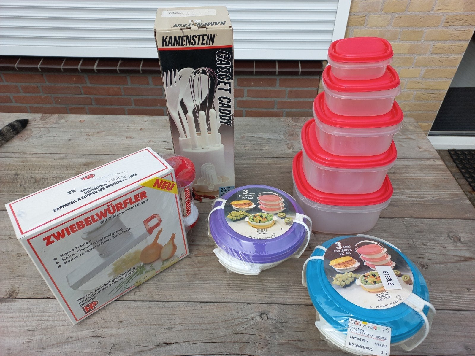 Keukenbenodigdheden:Voorraadsets,Gadget Caddy,Uiensnijder, Overige typen, Kunststof, Nieuw, Ophalen of Verzenden