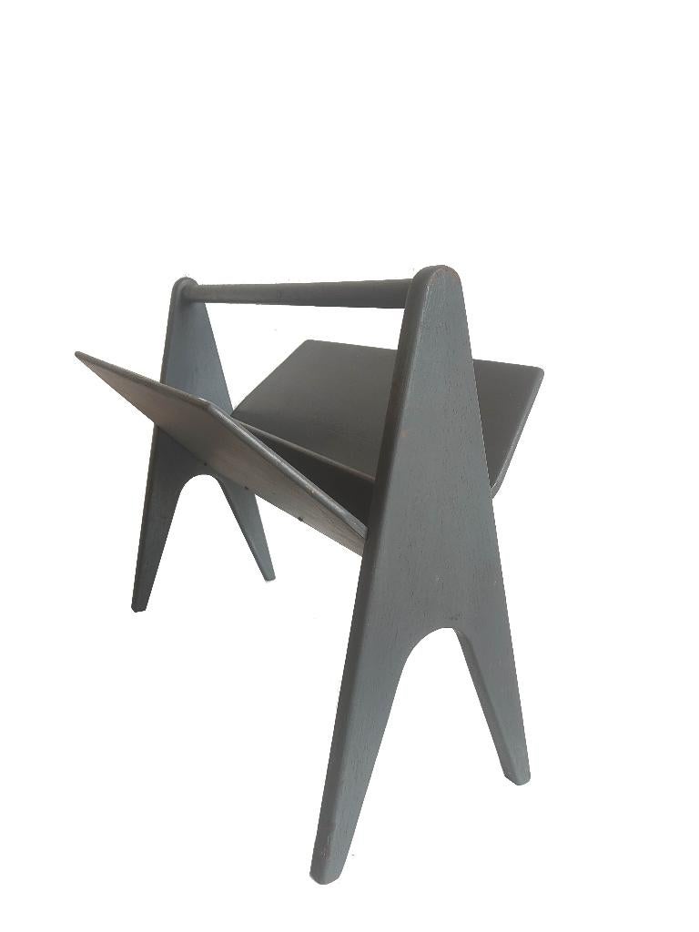 Prachtige vintage Scandinavisch design plywood lectuurbak, Ophalen of Verzenden, Gebruikt