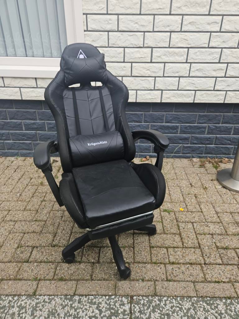 Gaming Bureaustoel Zwart - Krüger&Matz, Ophalen of Verzenden