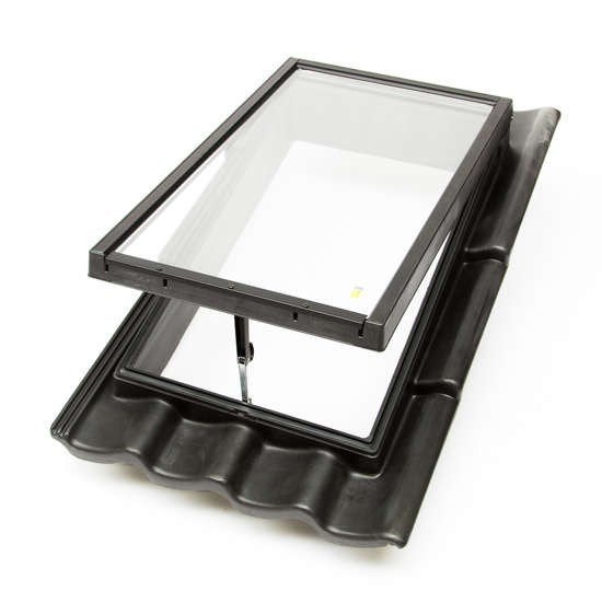 Ubbink Purilan dakraam Sneldek 6-pans SND 32 ISO Zwart, Ophalen, Minder dan 80 cm, 80 tot 120 cm, Nieuw
