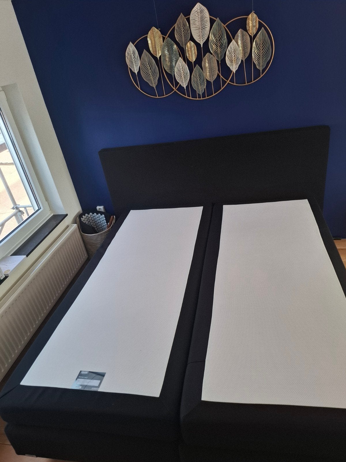 Mooie Avek boxspring 180x210 met stevige matrassen, Ophalen, Gebruikt, Tweepersoons, 180 cm