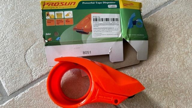 Tape dispenser oranje nieuw, Ophalen of Verzenden, Nieuw